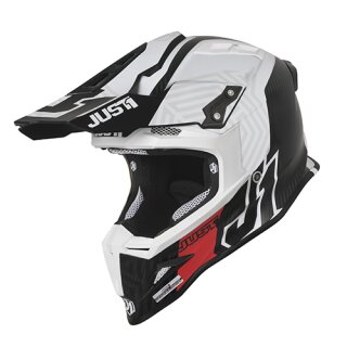 JUST1 Motocross Helm J12 PRO Syncro Carbon weiss