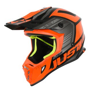 JUST1 Motocross Helm J38 Blade Orange schwarz