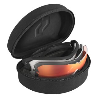 Scott Sonnenbrille Spur Multi-Lens Case - black matt/grey + clear + red enhancer