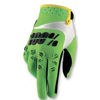 100% Handschuhe Airmatic Lime/Grün Kinder Größe S