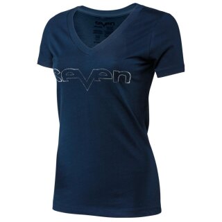 Seven T-Shirt Girls Brand Foil navy