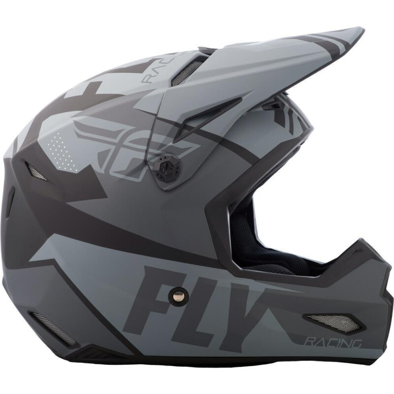 Fly Racing Elite Helmschild Guild grau-schwarz