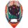 Fly Racing Motocross Helm Kinetic Crux Kinder teal orange schwarz