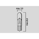 BOMBILLA 12V 2 3W W2X4 6D 10PK