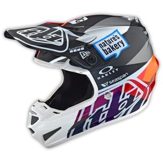 TLD Se4 Motocross Helm (Cm); Jet rot/gelb