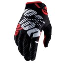 100% Ridefit Handschuhe schwarz-rot Gr. S