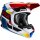 Fox Motocross Helm V1 Yorr [Blu/Rd]
