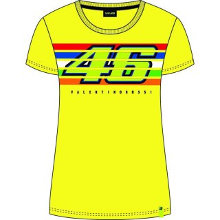 VR46 (VRWTS352205) T-shirt Lady 2019-Stripes Yellow
