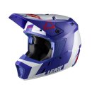 Leatt Helm GPX 3.5 blau-weiss-rot