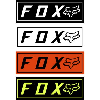 Fox Fox Bumper Stickers [Blk]