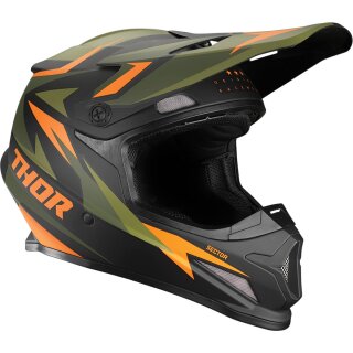 Thor Sector Warship Motocross Helm grün/Orange