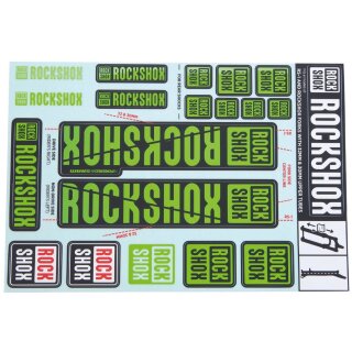 RockShox Dekor Set Rockshox 30/32 Mm Gruen 2018+