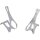 Contec CT pedal hook Track niro silver