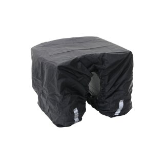 Hock Regenschutzhaube Fuer Doppelpacktasche Schwarz