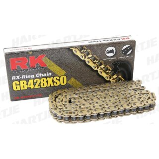 RK chain 428 XSO 126 C gold/gold open