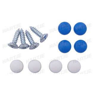 Dresselhaus Nummernschildschr. Sb-Mix 4,8X16/ Kappen(Blau+Wei&Szlig;)