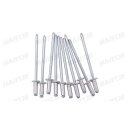 Dresselhaus Blindniete 3,0 X 8,0Mm Alu/Stahl, Flachkopf