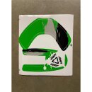 Leatt GPX Factory Green Padding & Sticker Kit