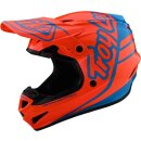 TLD GP Silhouette Motocross Helm Orange/Blau