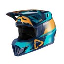 Leatt Motocross Helm inkl. Brille 7.5 V21.3 blau gelb