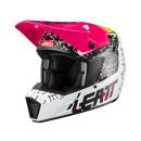Leatt Motocross Helm 3.5 V21.2 weiss schwarz rot