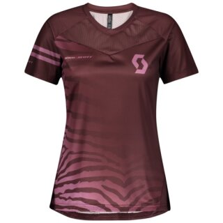 Scott Shirt Damen Trail Vertic Pro S-SL - maroon red/cassis pink