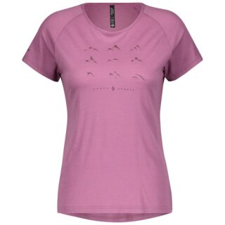 Scott Shirt Damen Trail MTN Merino grph S-SL - cassis pink