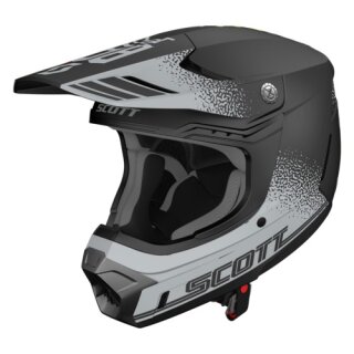 Scott Motocross Helm 350 EVO Plus Retro grey/schwarz