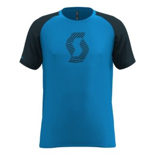 Scott T-Shirt Ms 10 Icon Raglan S-SL - skydive blue/nightfall blue