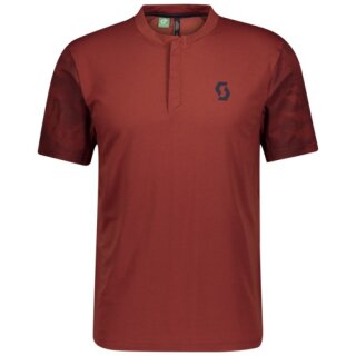 Scott Shirt Ms Trail Flow DRI Button S-SL - rust red