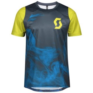 Scott Shirt Ms Trail Vertic S-SL - nightfall blue/Lemongrass yellow