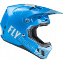 Fly Racing Motocross Helm Formula CC Primary blau grau
