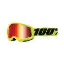 100percent Brilles Strata 2 Jr. Fluo-Yellow -Mirror Red