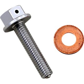 Drain Plug Magnetic Slvr