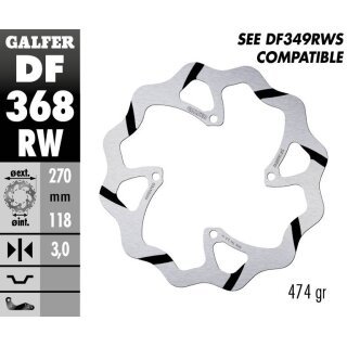 GALFER Brake Disc Fixed Wave Gr