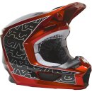 Fox V1 Peril Motocross Helm, [Flo rot]