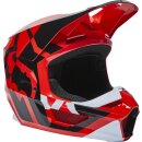Fox V1 Lux Helm, [Flo rot]