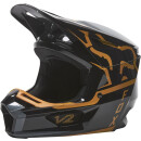 Fox V2 Merz Helm, [schwarz/Gld]