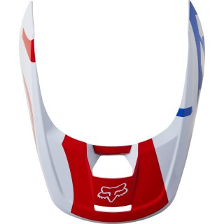 Fox V1 Visiera per casco - Skew [Wht/Rd/Blu]