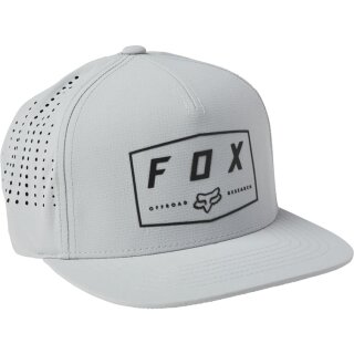 Fox Badge Snapback Cap [Gry]