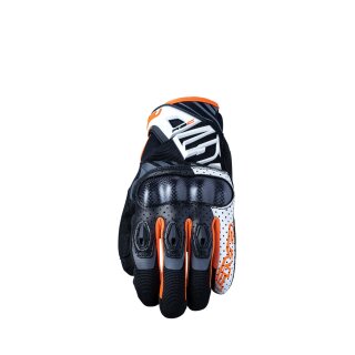 Five Gloves glove RS-C black and white orange Fluo 2021