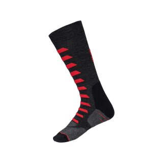 Chaussettes iXS Merino 365 gris-rouge 42/44
