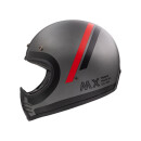 PREMIER Motocrosshelm MX DO 17 BM schwarz matt-grau matt-rot matt