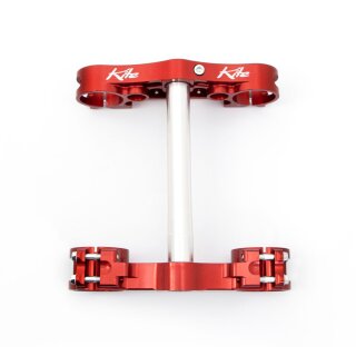 KITE Triple Clamp Gas Red
