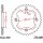 JT Sprockets SPROCKET RL 520 38T ORG