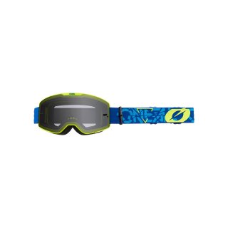 Oneal B-20 Brille STRAIN V.22 blue/neon yellow - gray
