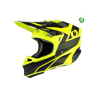 Oneal 10SRS Hyperlite Motocross Helm COMPACT V.22 schwarz/neon gelb XS (53/54 cm)