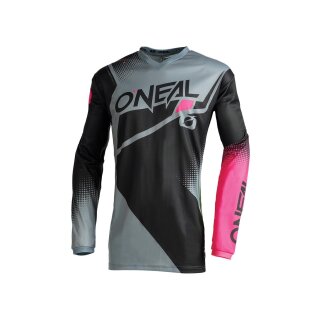 Oneal Element Frauen Jersey Racewear V.22 Schwarz/Grau/Pink