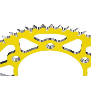 Pignon de chaîne alu S-Tech Suzuki jaune