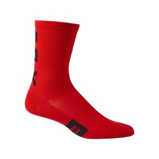 Fox 6" Flexair Merino-strømpe [Flo Red].